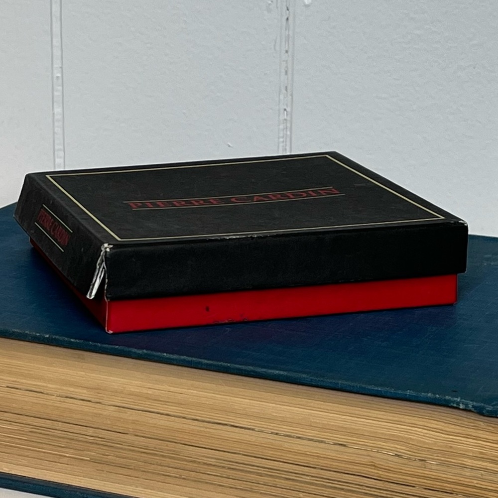 Vintage Boxed Pierre Cardin Brown Tri-Fold Leather Key Holder Case Keycase - Picture 13 of 15